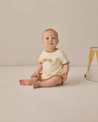 Ringer Tee Race Car Ivory