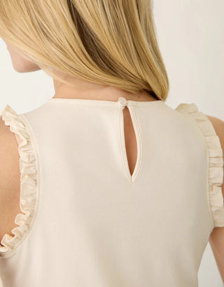 Shirley Ruffle Tank Buttercream
