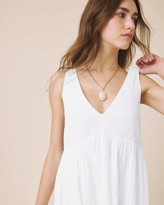 Gigi Mini Tier Dress White
