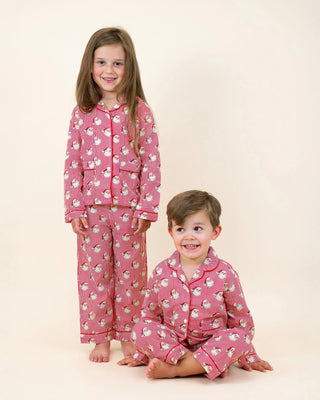 Red Striped Vintage Santa Pajama Set