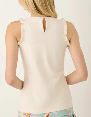 Shirley Ruffle Tank Buttercream