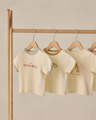 Ringer Tee Race Car Ivory