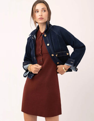 Paula Sweater Dress Deep Merlot