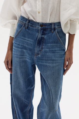 Ambar Denim Pant Washed Indigo