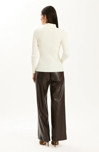 Cotton Cashmere Turtleneck Ivory