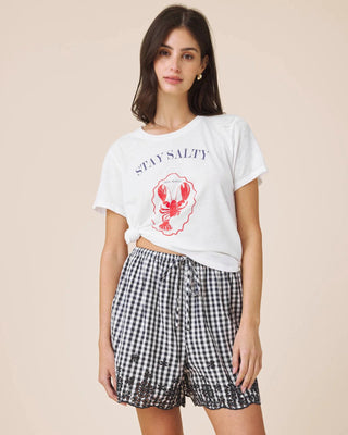 Stay Salty Short Sleeve Top Lobster