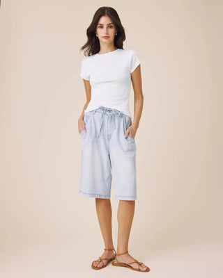 Lounge Denim Jort White