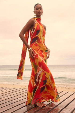 Sharita Dress Dark Multi