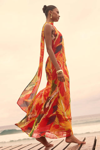 Sharita Dress Dark Multi