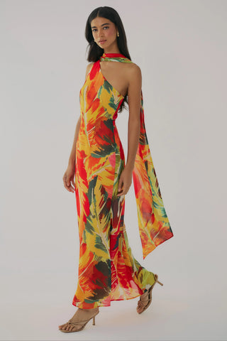 Sharita Dress Dark Multi