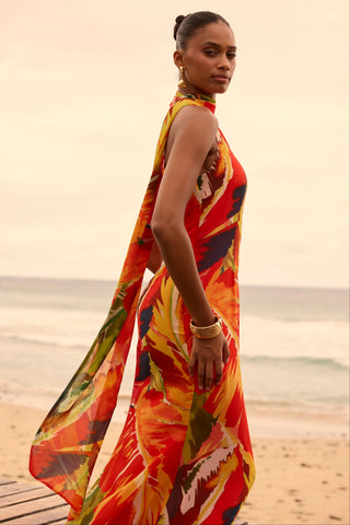 Sharita Dress Dark Multi