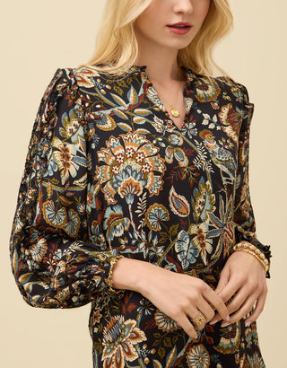 Wilenna Ruffle Blouse Guerard Estate Bird