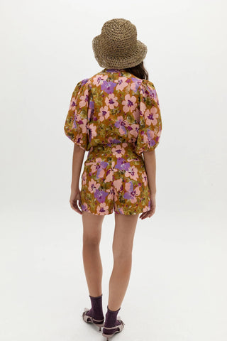 Bubble Linen Shirt Marly Print