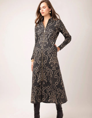 Lainey Long Sleeve Shirt Dress Tabby Batik