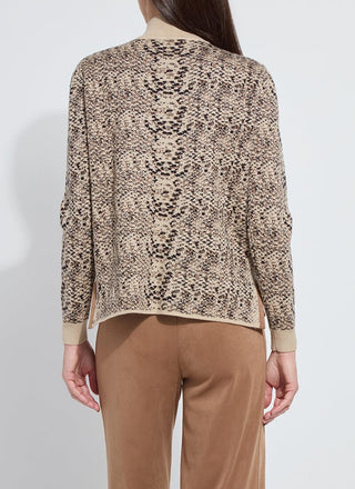 Declan Mock Neck Jacquard Sweater Lux