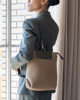 Bedford Merino Wool Midi Backpack/Cumin Black