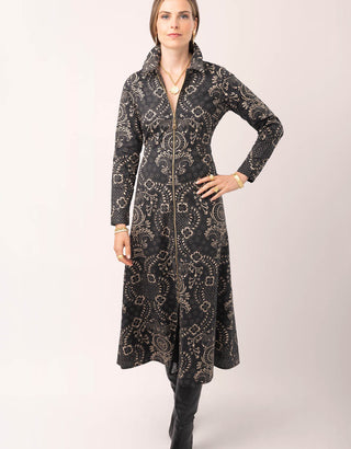 Lainey Long Sleeve Shirt Dress Tabby Batik