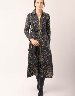 Lainey Long Sleeve Shirt Dress Tabby Batik