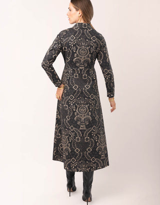 Lainey Long Sleeve Shirt Dress Tabby Batik