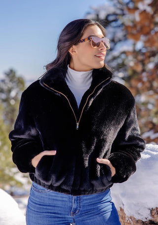 Back to Basics Bomber Jacket Black