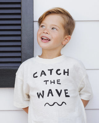 Relaxed Tee Catch The Wave Ivory