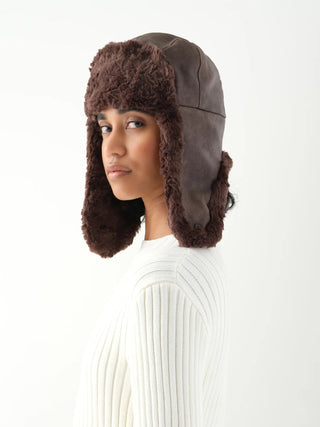 Amelia Hat Aged Brown O/S