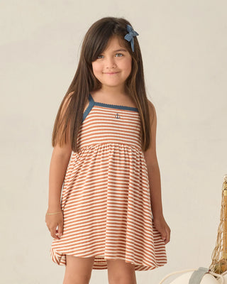 Lea Dress Poppy Stripe