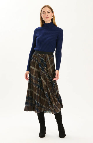 Cotton Cashmere Turtleneck Navy