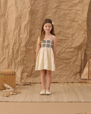 Crochet Sundress Abstract Natural