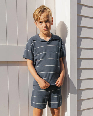 Chandler Knit Navy Short Stripe
