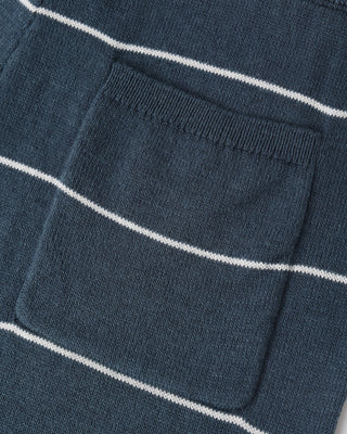 Chandler Knit Navy Short Stripe