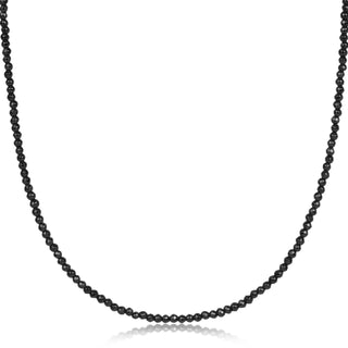 17” Choker Faceted Hematite 2mm Bead