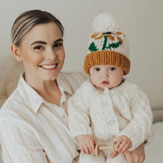 Waffle Cardigan Natural