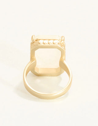 Naiad Rectangle Ring White