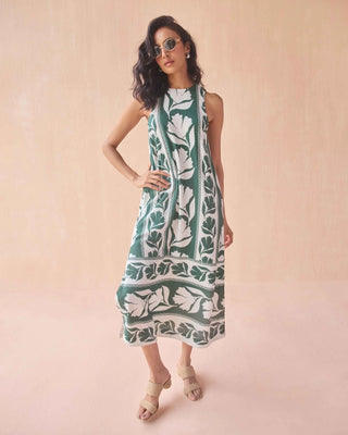 Maggie Midi Dress Gwenn Palm
