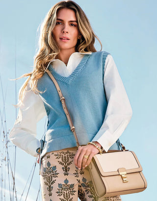 Beatrice Lace Up Vest Rivermist