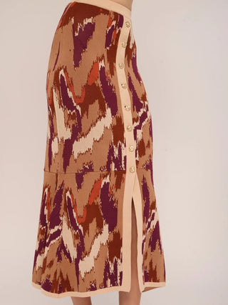 Mel Knit Skirt Amber Brush