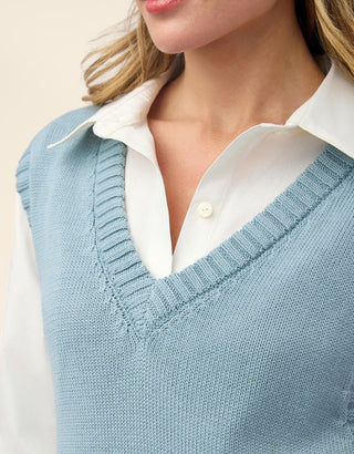 Beatrice Lace Up Vest Rivermist