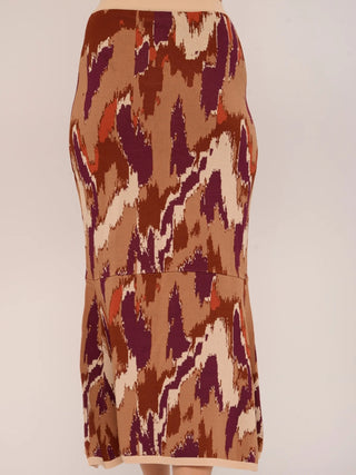Mel Knit Skirt Amber Brush