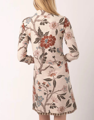 Nora Fringe Dress Japonica Floral Cream
