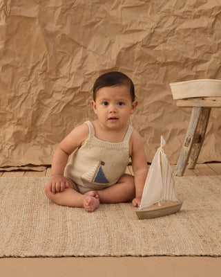Fisher Romper Sailboat Pebble