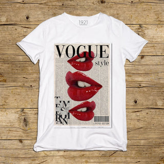 Vogue Lips Editorial T-Shirt  (Men's Fit) // PRE-ORDER