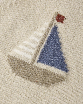 Fisher Romper Sailboat Pebble