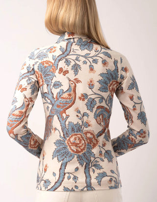 Celia Top Japonica Bird Parchment