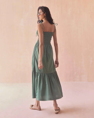 Adley Maxi Dress Solid Palm