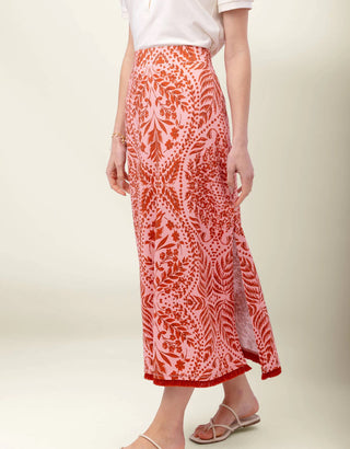 Jersey Midi Skirt Castillo Fern Pink