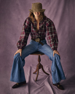Claire Cotton Twill Shirt Jasper Checks