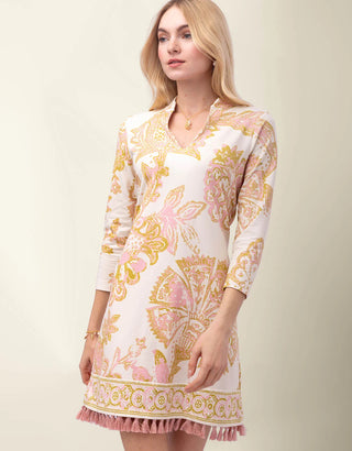 Kit Jersey Dress Castillo Jacobean Cream