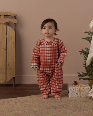 Pajama Romper Ruby Plaid