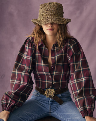 Claire Cotton Twill Shirt Jasper Checks